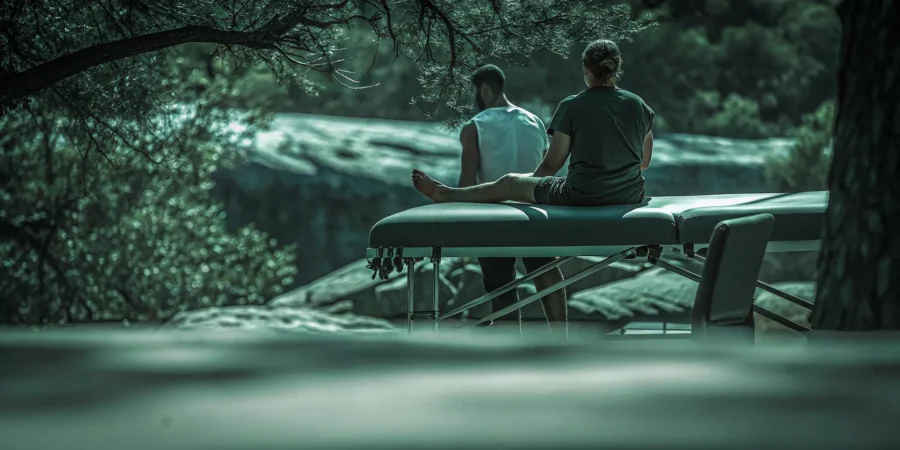 Austin runner preparing for therapeutic recovery bodywork