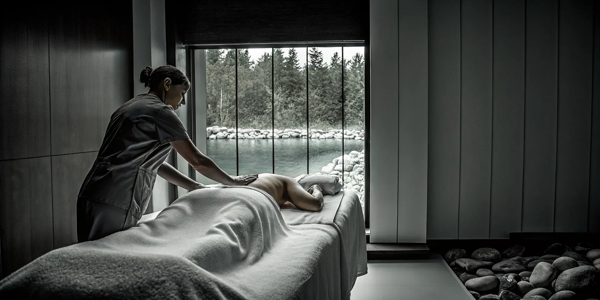 Massage therapist providing sciatica pain relief near Lost Creek.